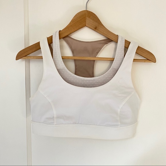 EUC lululemon glide and stride bra in white - Picture 6 of 9